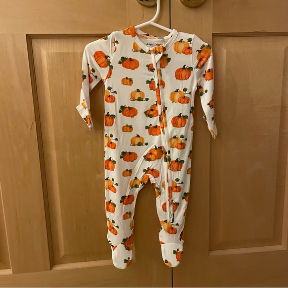 Angel Dear Other - SOLD!!! NWT Angel Dear Bamboo Autumn Pumpkin Halloween Print Footie Pajama 3-6M